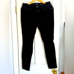 7 Jeans - Black Ripped Skinny